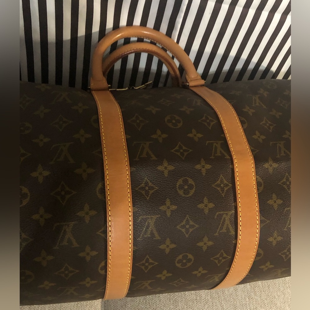 ๐๐ธHost Pick๐๐ธLOUIS VUITTON Vintage LV50 Keepall Monogram Canvas Tote Travel Bag - Picture 2 of 13